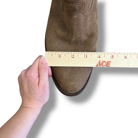 Arandu Argentina Handmade Brown Leather Riding Boots Tall 15” Women’s US 11.5-12 - Picture 9 of 12